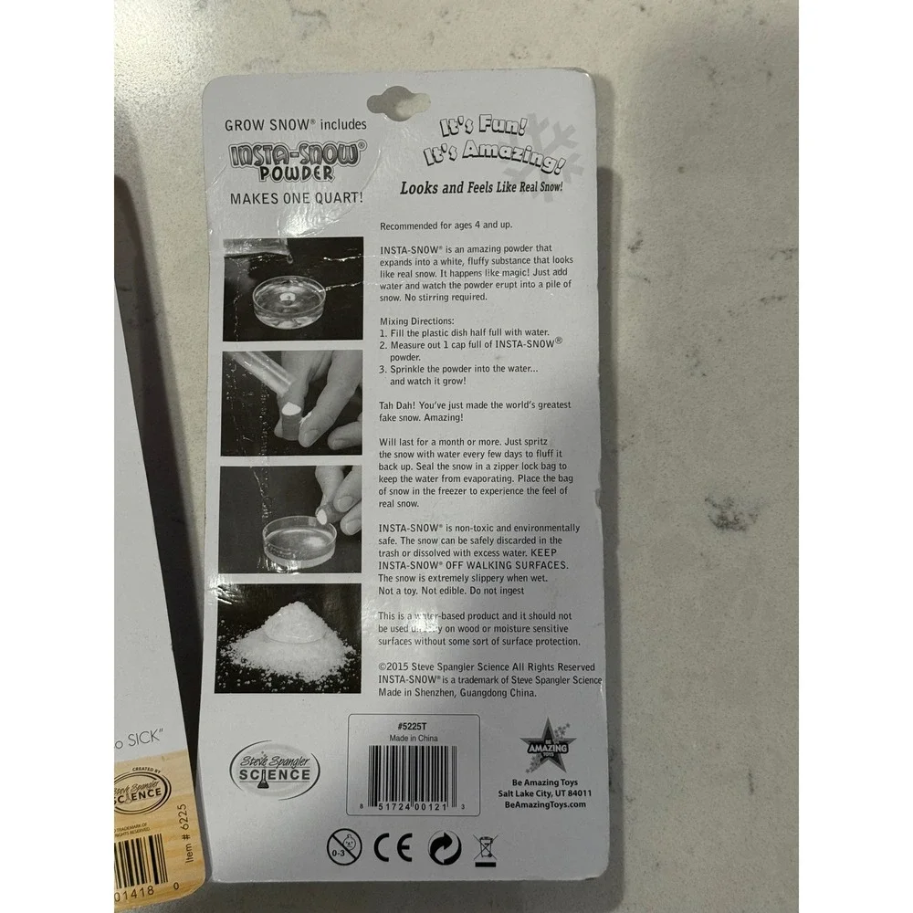 Sick Science Insta Snow Powder and‎ Amazing Spheres Science Kits for Kids